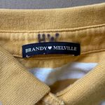 Brandy Melville  Jonny Striped Long Sleeve Rugby Polo Shirt Photo 3