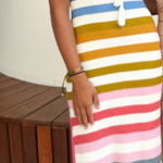 Boutique Striped strapless  dress Photo 0