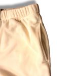 PINK - Victoria's Secret Victoria Secret PINK Polar Fleece Jogger Pajama Set Cream Sz Medium Embroidered Photo 12