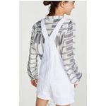 frame denim Frame Le Garcon Romper Overalls White Denim Shorts Women’s Size M $295 NWT Photo 2