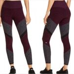 Alo Yoga  Women's Burgundy and Gray Leggings 🍷 Photo 1