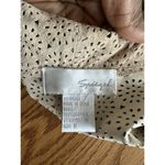 Spiegel  Perforated Leather Cropped Jacket Sz 6 Button Up Scallop Hem Lightweight Photo 2