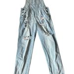 Black Label  distressed overalls size‎ medium Photo 1