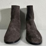 Eileen Fisher NEW Jaunt Short Boots Italian Suede Size 8.5 Slate Brown Photo 2