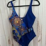 Women’s Large Blue Celestial One Piece Swim Photo 0