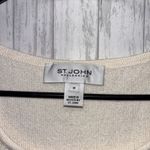 St. John Womens Size M  Knit Tank Ivory EUC Photo 1