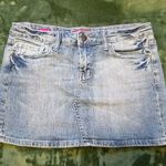 Vigoss  Denim Mini Skirt Embellished 5/6 28 Photo 0
