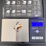 QGI 14kt Yellow and White Gold “X” Slide Necklace Pendant Photo 7