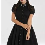 Hell Bunny Samara Black Dress Ouija Buttons Size Large Photo 0