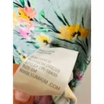 Yumi Kim Blue Floral Printed Mini Short Sleeve Scoop Maternity Dress sz S Photo 3