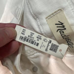 Madewell  Curvy Kick Out Crop Jeans size 26 Pure‎ White NWT Photo 10