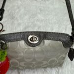 Coach y2k Gray Signature Canvas Mini Purse / Wristlet Photo 10