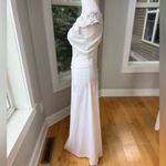 Vintage 90s White Beaded Satin Off The Shoulder Corset Top Wedding Dress Small Photo 2