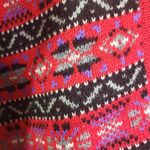 Nordstrom , BRASS PLUM Medium Red, Black 100% Wool Button Front Cardigan Sweater Photo 7