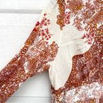 Free People  Womens Dress Tunic Lady Luck Liberty Floral Tie Neck Medium Photo 7