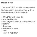 frame denim Frame the femme two button blazer Photo 1