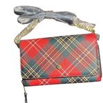 Crown & Ivy New Plaid Red and Green Women's Crossbody shoulder Bag Photo 0