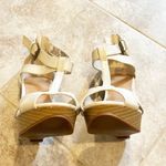 Elle Ivory Brie platform t strap wedge sandals size 9 Photo 3