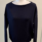 Spanx New With Tags  Air Essentials Classic Navy Boat Neck Tee Sz S Photo 0