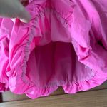 THML  Anthropologie Hot Pink Puff Sleeve Top size Large​​ Photo 5
