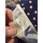 Talbots The Perfect Crop Curvy Pants Womens Size 14 Stretch Blue Pink Polka Dot Photo 2