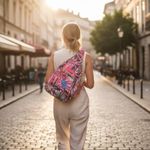 Vera Bradley  Pink Floral Sling Backpack Photo 2