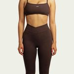 437  espresso v leggings micro bra set Photo 0