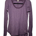 CALIA by Carrie Underwood Purple Striped Long Sleeve Top Size M Photo 0