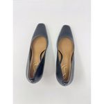 Sam Edelman  Womens Heels Black Leather Rika Kitten Pump Court Square Toe US 8 Photo 6