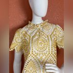 MINKPINK  Elegant Yellow and White Lace Top Size Small Photo 3