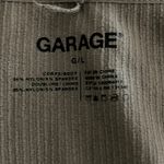 Garage Taupe Ribbed V-Neck Crop Top Photo 1