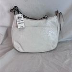 Giani Bernini Giani Bernini White Shoulder Bag with Adjustable Strap and Textured Finish Photo 2