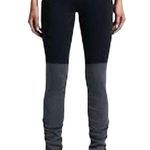 Nike  Dri-Fit Legendary Tights Ribbed Training Mid Rise Colorblock Black Gray M Photo 0