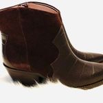 New in Box, A.D & DAUGHTERS Bracov leather croco print boots! Brown Size 7.5 Photo 4