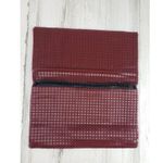 Sondro Shoppes Inverrary Lauderhill Florida Cute Textured Burgundy Red Clutch Photo 2