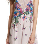 Free People NWT Intimately  Marsha Lace Slip Dress Purple Floral Size S Photo 0