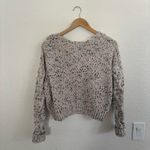 Jessica Simpson  Cream and Gray Textured Knit Cardigan Photo 1