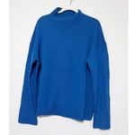 Rails ‎ Sasha Delft Blue Wool Cashmere Blend Mock Neck Knit Oversized Sweater XL Photo 2
