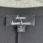 Dennis Basso‎ Blouse Black Chain Neck Tunic Top Women M Gold Shimmer Minimalist Size M Photo 5