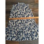 Pinch Women's Abstract Print Ruffle Trim Mock Neck Mini Dress Photo 4