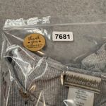 Coldwater Creek Vintage Y2K Cardigan Womens Medium Gray Floral Ribbed Grunge Photo 14