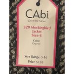 CAbi  Jacket Women's 4~Style 529 Over The Moon Tweed Mockingbird Osprey Moto NEW Photo 4