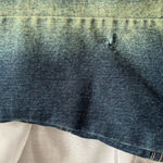 LIPS Denim Dress with Floral Embroidery Blue Size M Photo 11