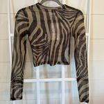 Bershka Zebra Long sleeve Top Photo 7