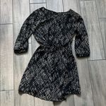 Lush Clothing Lush Black and White Long Sleeve Dress Photo 3