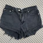 Princess Polly Black Denim Shorts Photo 1