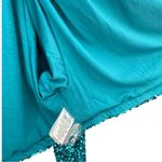 ROTATE‎ BIRGER CHRISTENSEN Aurelia Sequin Embellished blouse 10 Teal Cropped Blue Photo 9