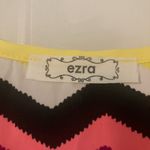 Ezra  Chevron Zig Zag Wavy Strips Multi Colored Mini Dress Size Medium Photo 6