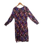 Terra & Sky Plus Size Midi Dress Smocked Peasant Size 20W 22W Floral Cotton BOHO Photo 1