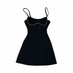 Princess Polly NWT  black mini dress with rhinestone detail Photo 1